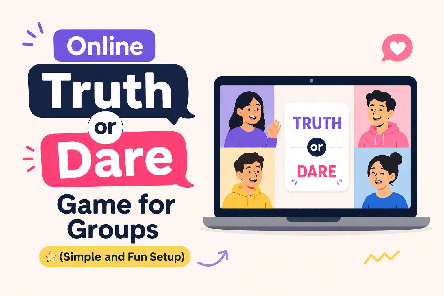 Online Truth or Dare Game for Groups