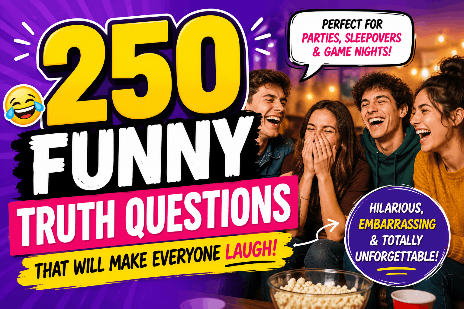 250 Funny Truth Questions to Make Everyone Laugh (Ultimate 2026 List)